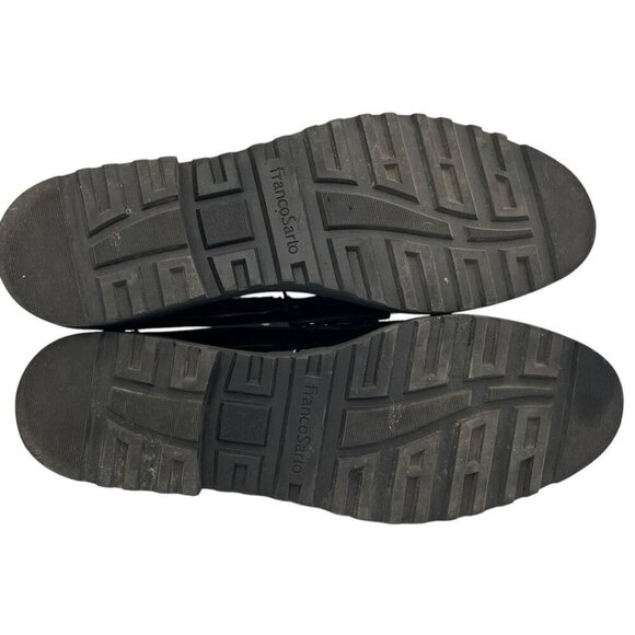 Franco Sarto Cassandra Women 12M Black Patent Leather Loafer Platform Slip On - Picture 8 of 10